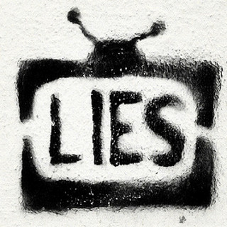 #television #lies #graffiti